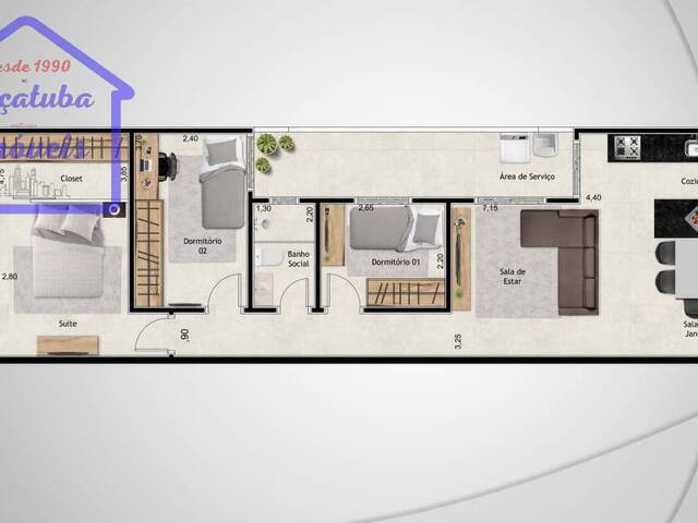 #7626 - Apartamento para Venda em Santo André - SP - 2